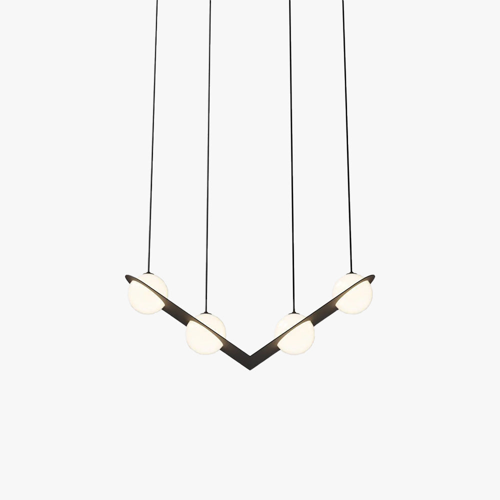 Selan Black Glass Pendant Lamp