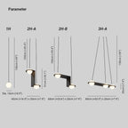 Selan Black Glass Pendant Lamp