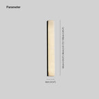 Isen Linear Wall Lamp – Elegant Brass & Alabaster Lighting