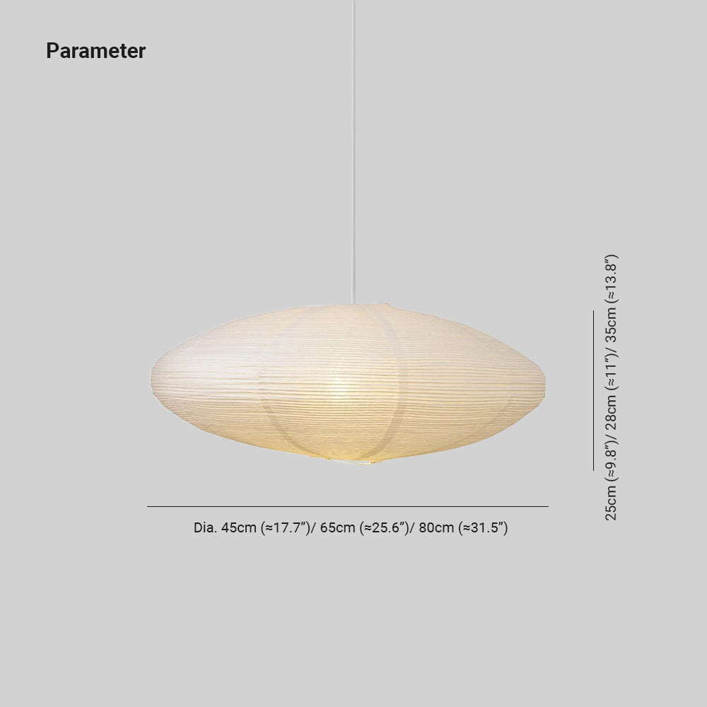 Sente Washi Paper Swag Pendant Light