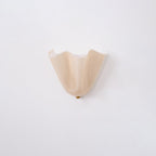 Petalia Glass Wall Sconce Art Deco LED Bedroom Living Room Hallway — Beige Green Brown Amber