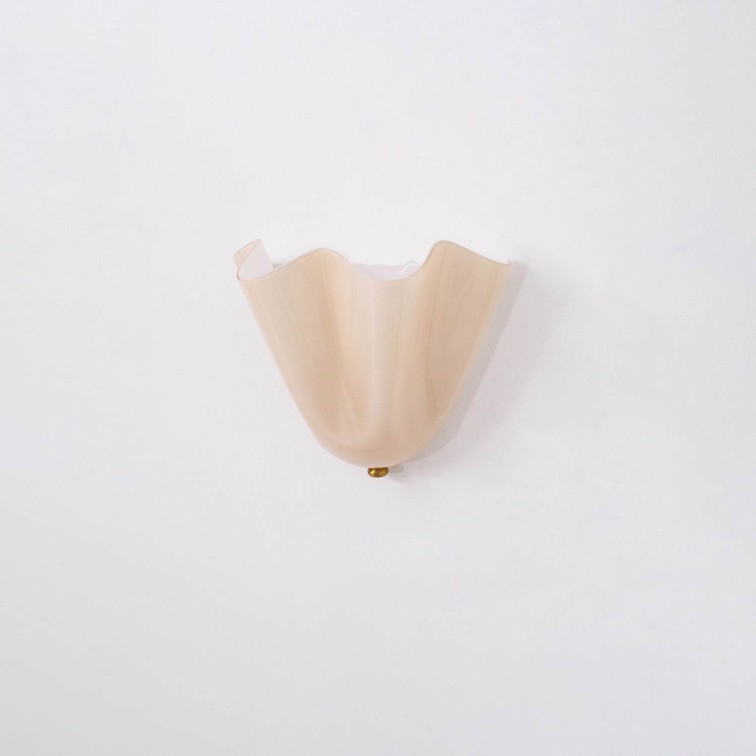 Petalia Glass Wall Sconce Art Deco LED Bedroom Living Room Hallway — Beige Green Brown Amber