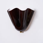 Petalia Glass Wall Sconce Art Deco LED Bedroom Living Room Hallway — Beige Green Brown Amber