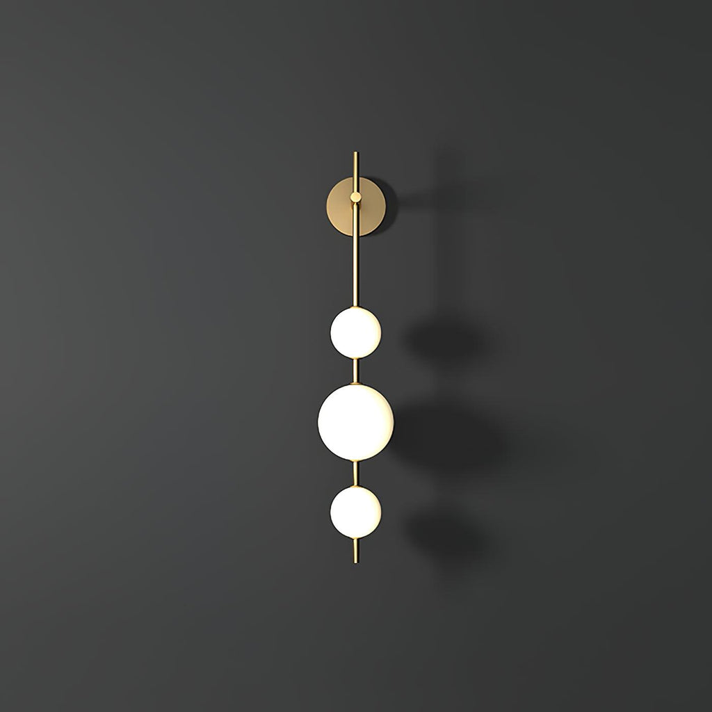 Cerin Vertical Globe Wall Lamp – Elegant Modern Lighting for Stylish Interiors