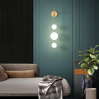 Cerin Vertical Globe Wall Lamp – Elegant Modern Lighting for Stylish Interiors