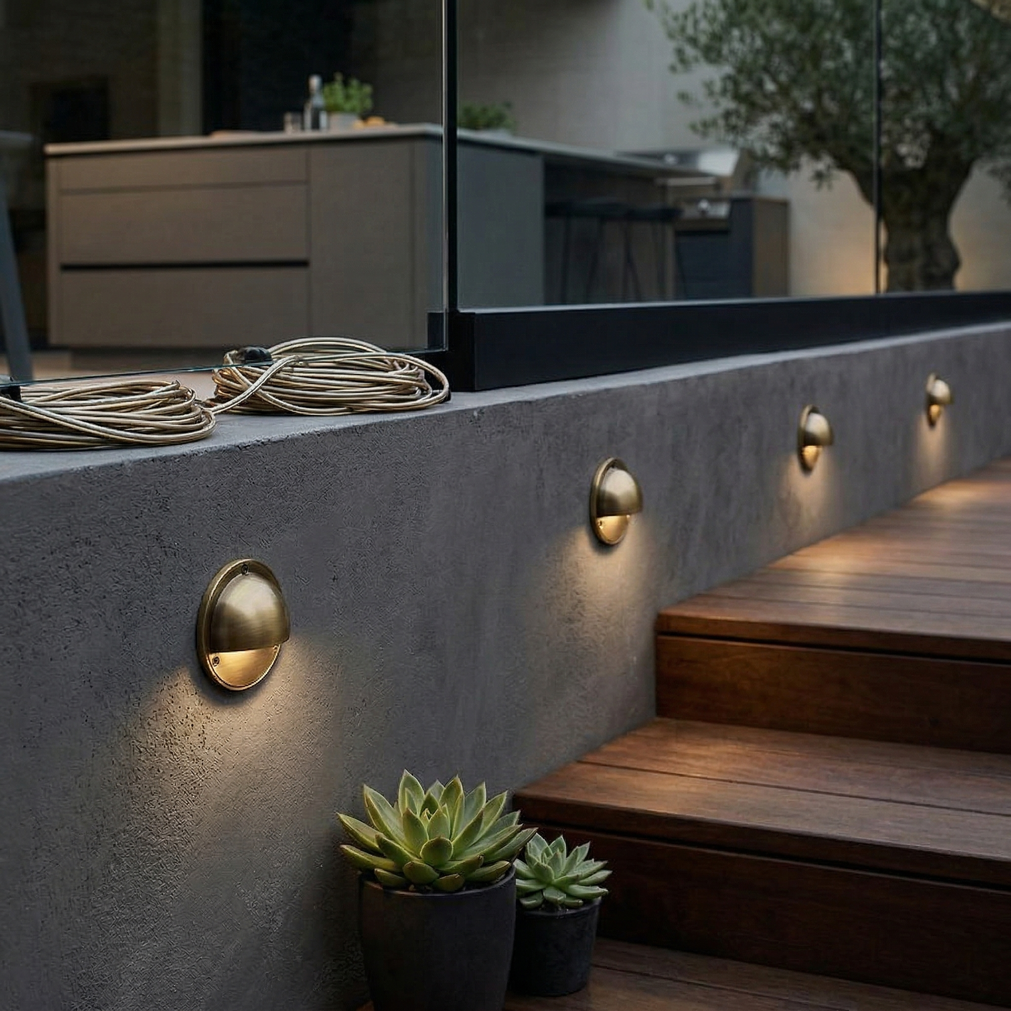 Hardy Resin Stone Wall Lamp Organic LED Warm White Bedroom Living Room — Multiple Sizes Finishes