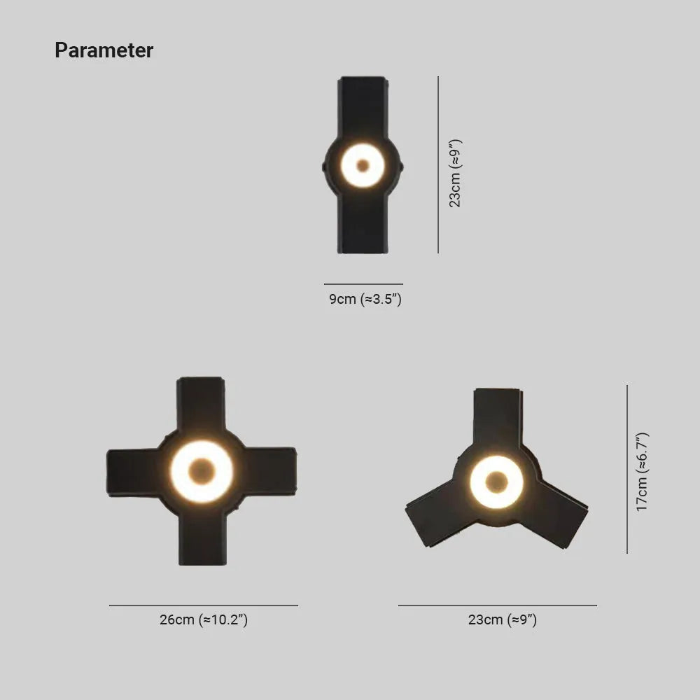 Ovelo Modern Minimalist Waterproof Outdoor Wall Light for Garden & Corridor