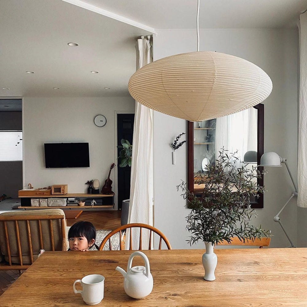 Sente Washi Paper Swag Pendant Light