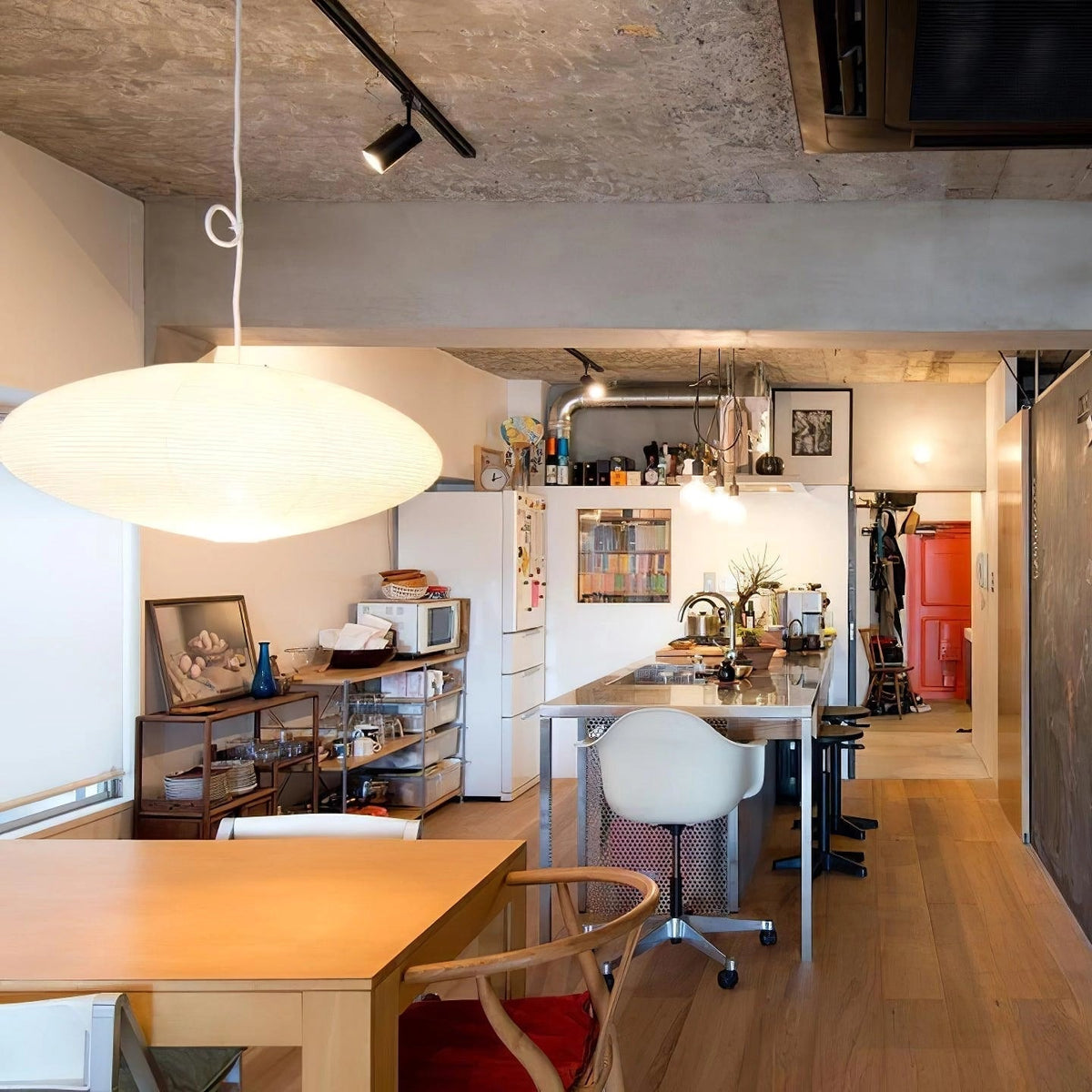Sente Washi Paper Swag Pendant Light
