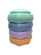 6 Pieces Pastel Rainbow Stepping Stones Set
