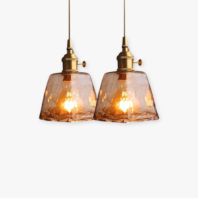 Zina Pendant Light Glass&Brass