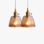 Zina Pendant Light Glass&Brass