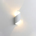Modern Curl Twisted LED Wall Light Dimmable Bedroom Living Room — White Black Small Medium Large