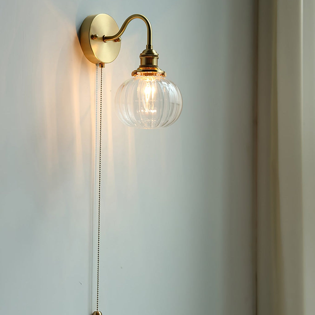 June Vintage Glass Wall Lamp – Elegant Retro Lighting Fixture