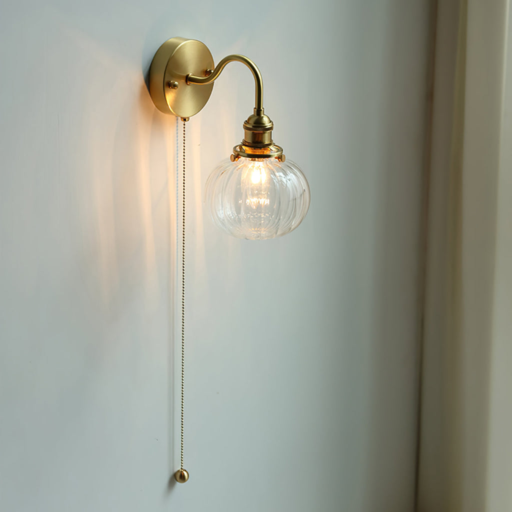 June Vintage Glass Wall Lamp – Elegant Retro Lighting Fixture
