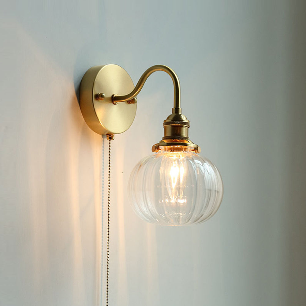 June Vintage Glass Wall Lamp – Elegant Retro Lighting Fixture