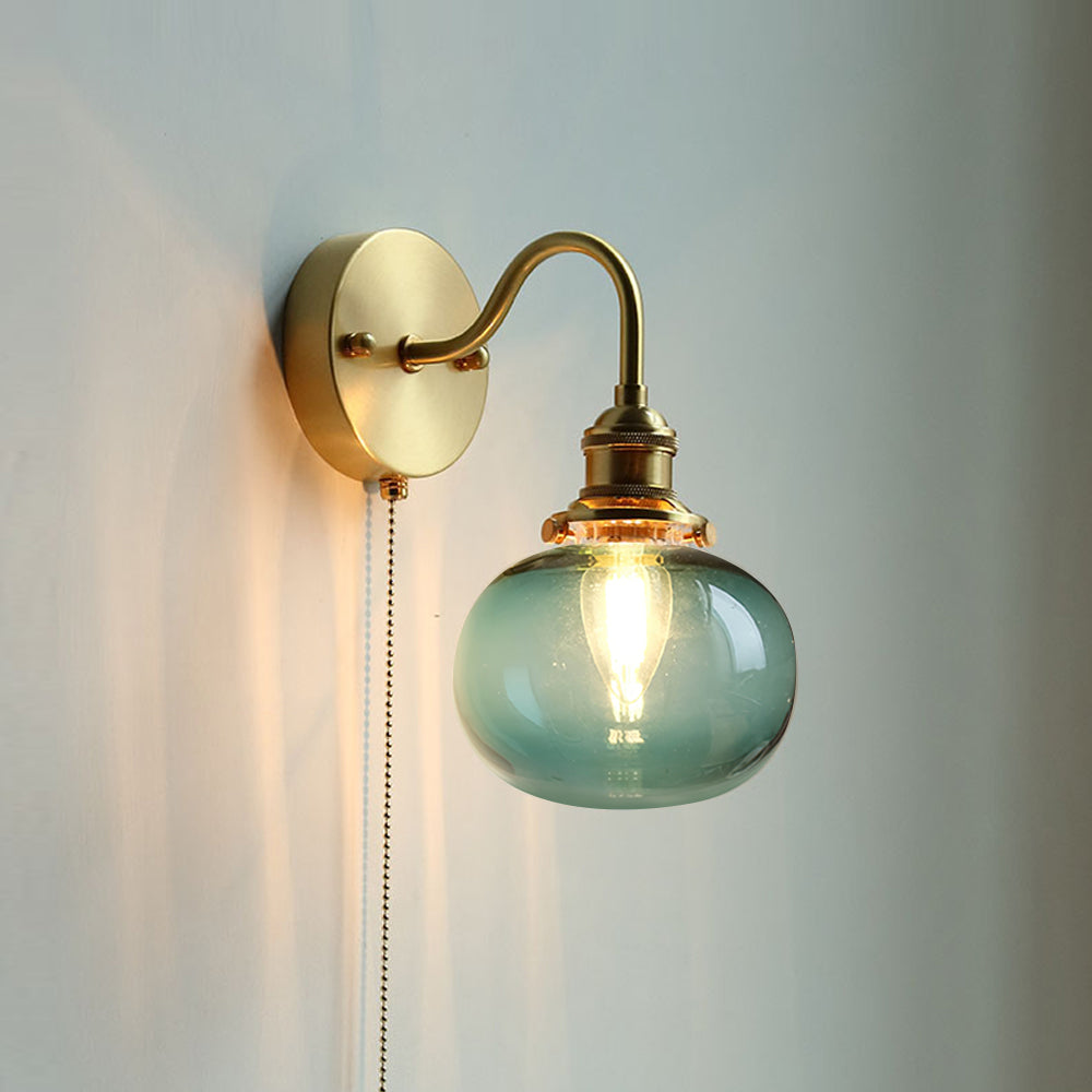 June Vintage Glass Wall Lamp – Elegant Retro Lighting Fixture