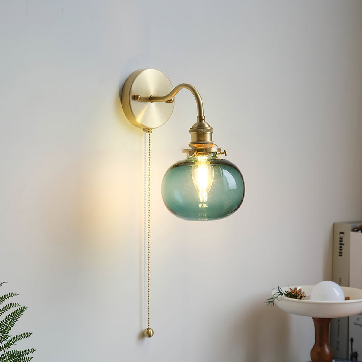 June Vintage Glass Wall Lamp – Elegant Retro Lighting Fixture