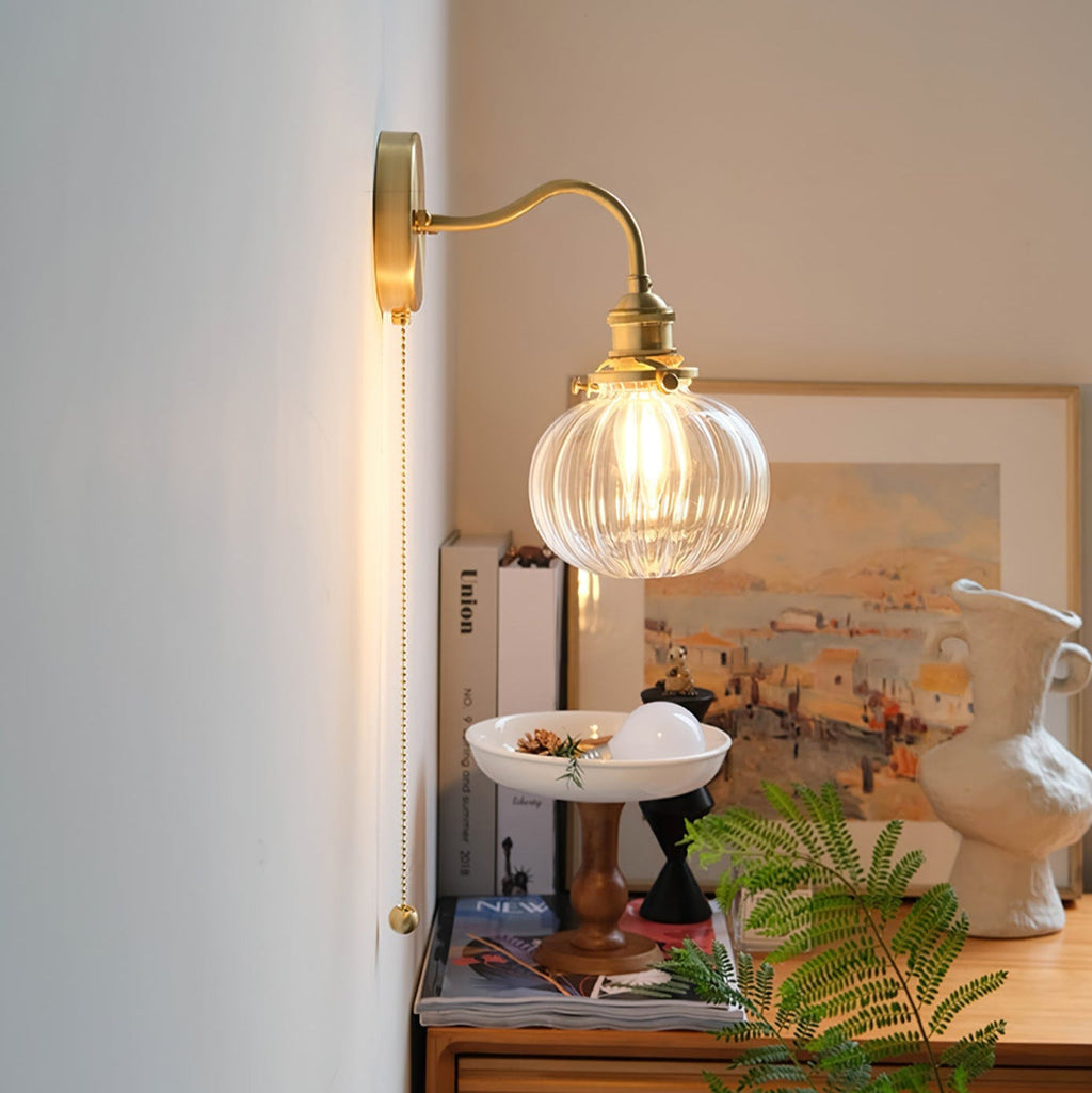 June Vintage Glass Wall Lamp – Elegant Retro Lighting Fixture