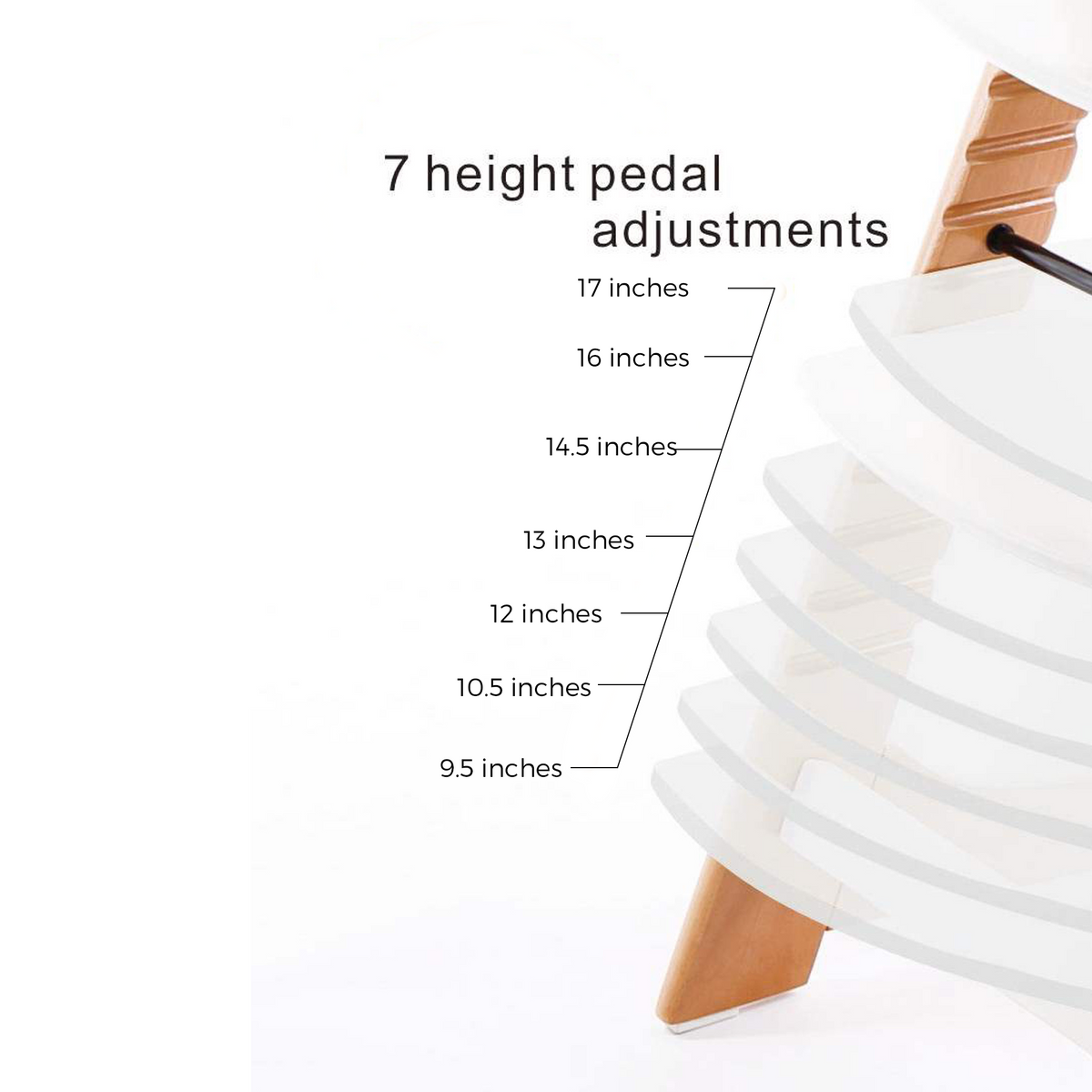 Wooden High Chair For Babies And Toddlers | Includes ( Seat Cushion ,Tray & 5 Point Belt )