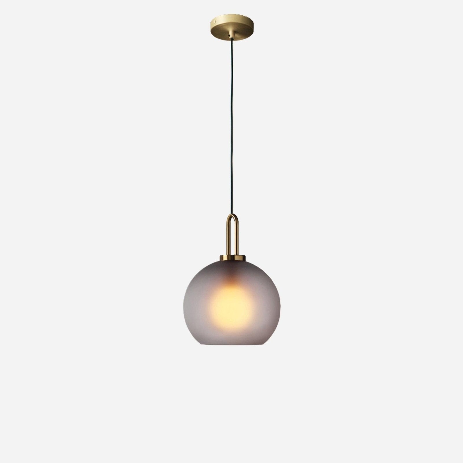Clear Glass Cylinder Pendant Light Minimalist Hardwired Dining Room Bedroom — 3 Sizes Transparent Frosted