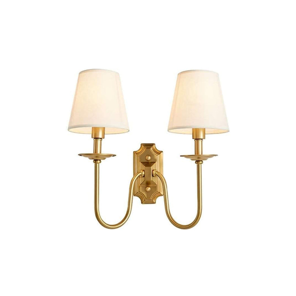 Chloe Vintage Fabric-Shade Wall Lamp