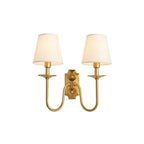 Chloe Vintage Fabric-Shade Wall Lamp