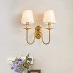 Chloe Vintage Fabric-Shade Wall Lamp