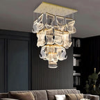 ZEPHYR Acrylic Wave Chandelier Remote Dimmable Dining Room Living Room — 6 to 35 Lights