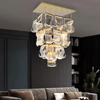ZEPHYR Acrylic Wave Chandelier Remote Dimmable Dining Room Living Room — 6 to 35 Lights