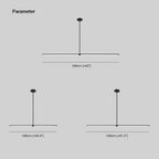 Arisha Pendant Light Minimalist   Black Modern LED Dining Room  Office