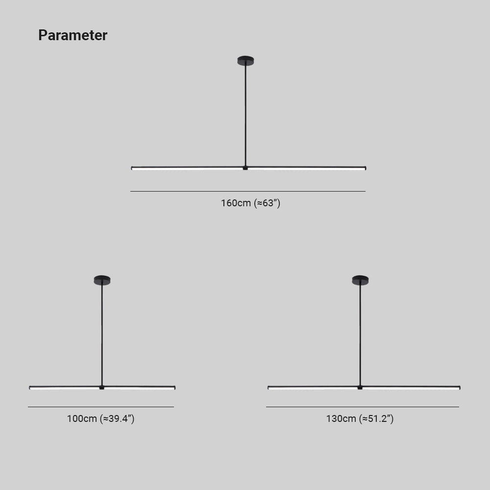 Arisha Pendant Light Minimalist   Black Modern LED Dining Room  Office