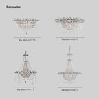 Kristy  Chandelier Italian Crystal