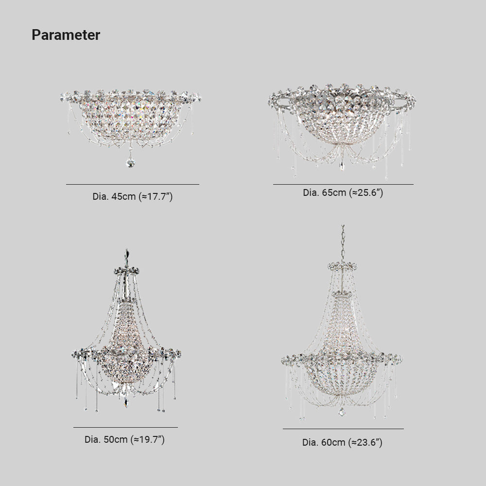 Kristy  Chandelier Italian Crystal
