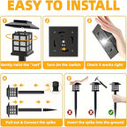 Solar Pathway Lights Waterproof Auto On-Off LED Outdoor Garden Patio IP44 — 6, 12 & 24-Pack
