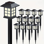Solar Pathway Lights Waterproof Auto On-Off LED Outdoor Garden Patio IP44 — 6, 12 & 24-Pack