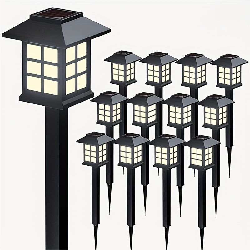 Solar Pathway Lights Waterproof Auto On-Off LED Outdoor Garden Patio IP44 — 6, 12 & 24-Pack