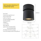 Kilo Spotlight Modern LED Flush Mount Ceiling Light, Black/White