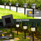 Solar Pathway Lights Waterproof Auto On-Off LED Outdoor Garden Patio IP44 — 6, 12 & 24-Pack