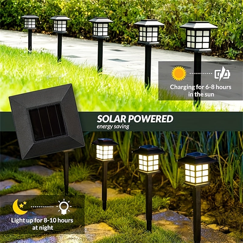 Solar Pathway Lights Waterproof Auto On-Off LED Outdoor Garden Patio IP44 — 6, 12 & 24-Pack