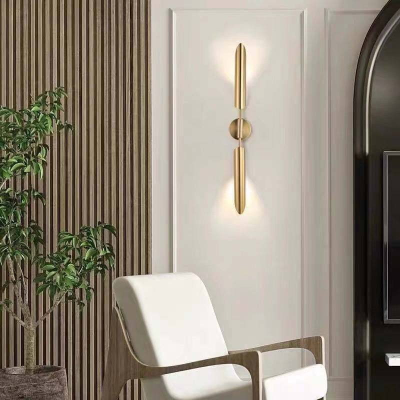 Phira Luxury Double-Head Gold Scabbard Wall Lamp