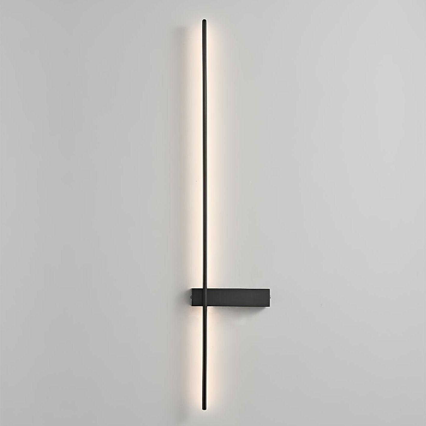 Adeline Linear Wall Sconce Dimmable Slim Bedroom Living Room Hallway — Black 23 to 47 Inch