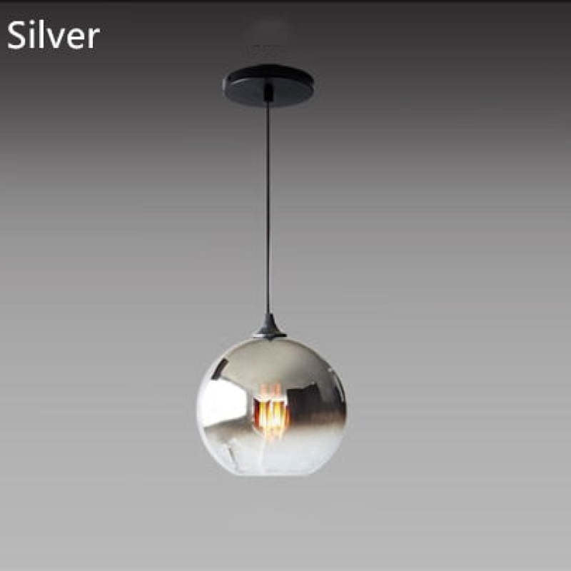 Brina Frosted Balloon Pendant Light Gradient