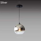 Brina Frosted Balloon Pendant Light Gradient