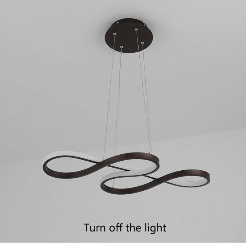 Durell Musical Note Pendant Light, Black & Gold
