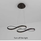 Durell Musical Note Pendant Light, Black & Gold