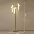 Clifford Nordic Bird Table /Floor Lamp, Gold, 1/2/3 Light