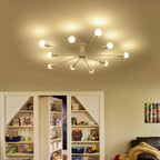 Silva Modern Simple Flush Mount Ceiling Light, 6/8/10 Heads