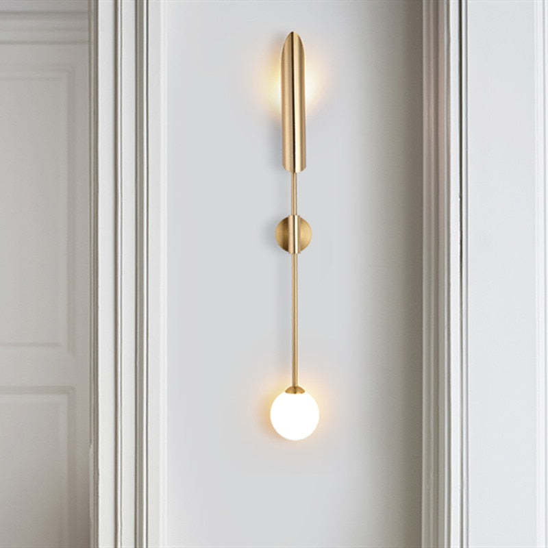 Phira Luxury Double-Head Gold Scabbard Wall Lamp
