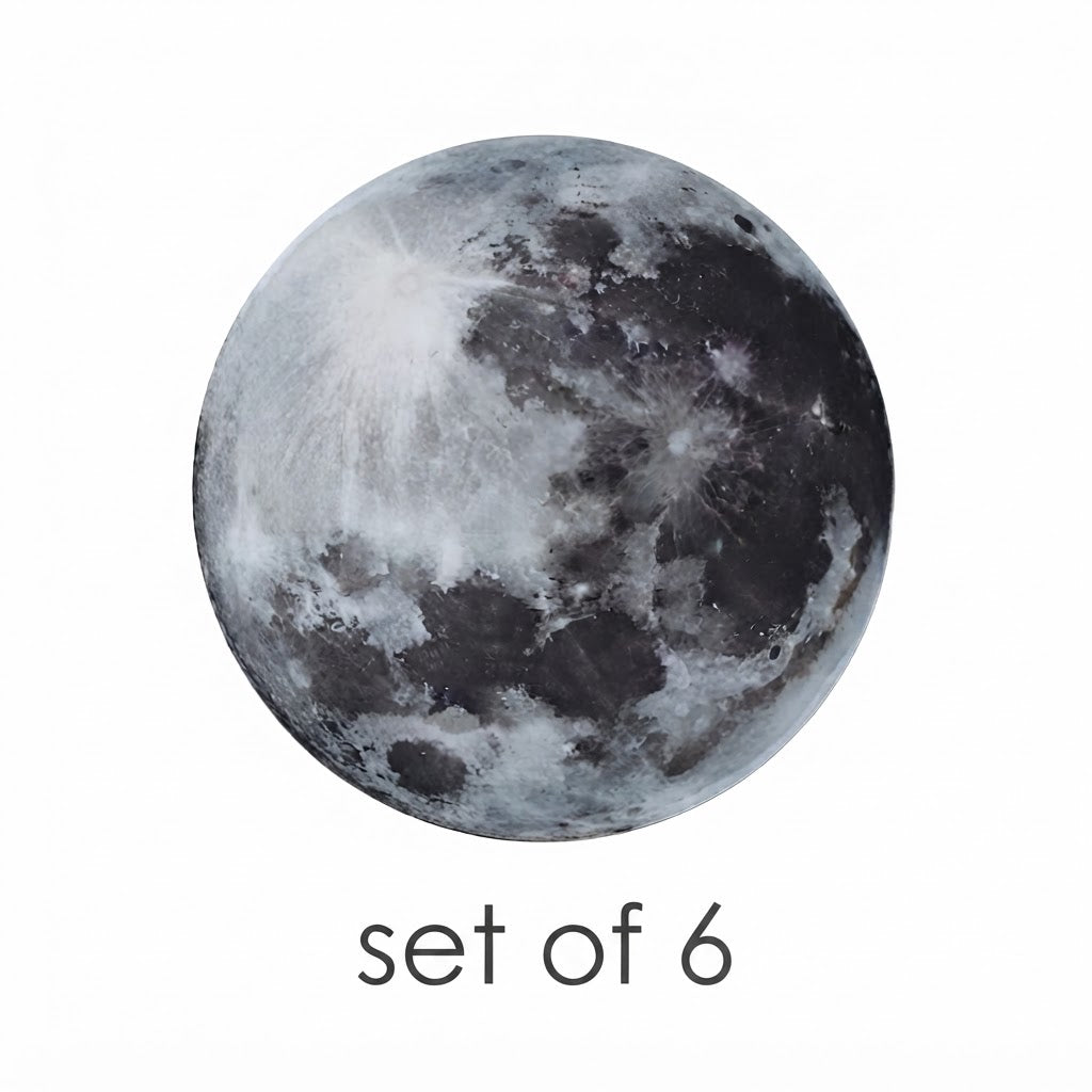 Full Moon LED Wall Lamp Dimmable 3-Step Artistic Bedroom Living Room — 9 to 15 Inch Sets